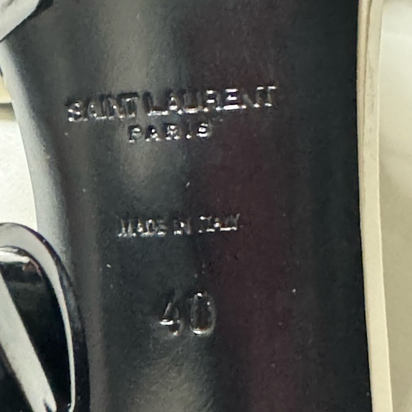 Opyum YSL Logo-Heel Sandals with Black
Hardware - Picture 11 of 12